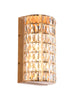 Brusmogan 1-Light Modern Gold Crystal LED Indoor Wall Sconces 