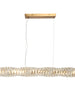 Pennieway 1-Light 38.5-in Gold Glam Linear Crystal LED Kitchen Island Light