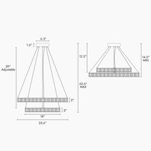 Wbllemiae 2-Light LED Chandelier