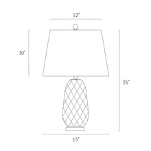 Flabellum 26"H 1-Light Glass Table Lamp