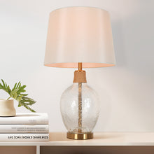 Flabellum 25"H 1-Light Glass Table Lamp