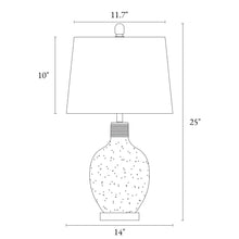 Flabellum 25"H 1-Light Glass Table Lamp