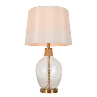 Flabellum 25"H 1-Light Glass Table Lamp