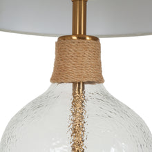 Flabellum 25"H 1-Light Glass Table Lamp