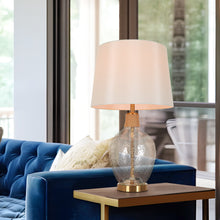 Flabellum 25"H 1-Light Glass Table Lamp