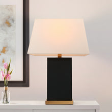 Flabellum 26"H 1-Light Black Table Lamp