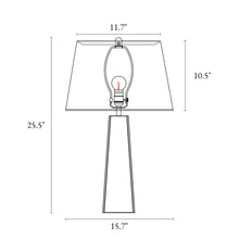 Flabellum 26"H 1-Light Black Table Lamp