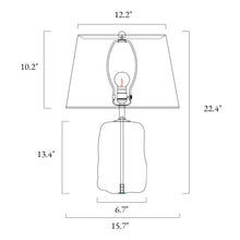 Flabellum 22.4"H 1-Light Glass Table Lamp