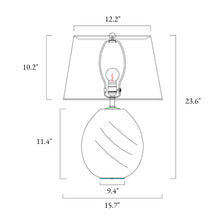 Flabellum 23.6"H 1-Light Crystal Table Lamp