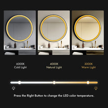 36" 1-Light LED Round Mirror