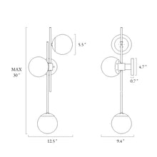 Ariene 3-Light Brass Vanity Light