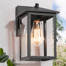 Andromacanican 11"H 1-Light Black Outdoor Wall Light