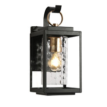 Anlophafos 13.2"H 1-Light Black Outdoor Wall Light