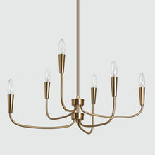 Astrideer 6-Light Large Brass Chandelier