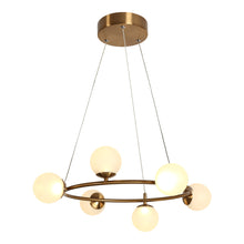 Luminasimin 6-Light 26" Gold LED Chandelier