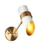 Charonefos 1-Light Modern White and Gold Cylinder Wall Sconces