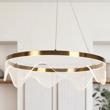 Awtisfin 1-Light Medium Brass LED Chandelier