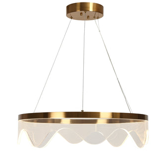 Awtisfin 1-Light Medium Brass LED Chandelier