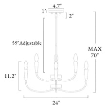 Trucatinon 6-Light Chandelier