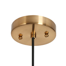 Ohaenika 1-Light 8.5" Brass Modern Glass Pendant Light Fixtures