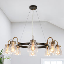 Aidtyrtm 8-Light Oversized Black Chandelier