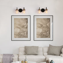 Aidtyrtm 1-Light Black and Brass Vanity Light