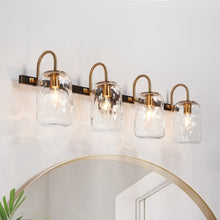 Erharting 1-Light Black and Gold Vanity Light