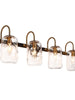 Erharting 4-Light Brass Vanity Light