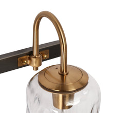 Erharting 1-Light Black and Gold Vanity Light