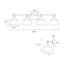 Lainanger 4-Light Brass Vanity Light