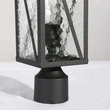 Saturninus 16.5"H 1-Light Black Outdoor Post Light