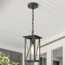 Saturninus 1-light Mini Black Outdoor Pendant Light