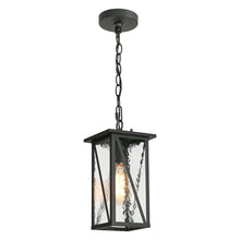 Saturninus 1-light Mini Black Outdoor Pendant Light