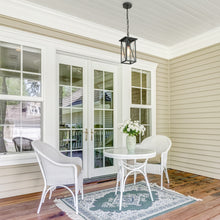 Saturninus 1-light Mini Black Outdoor Pendant Light