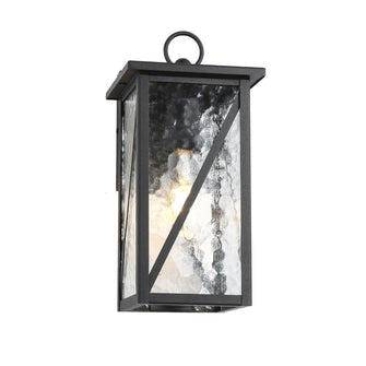 Saturninus 13"H 1-Light Black Outdoor Wall Light