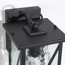 Saturninus 13"H 1-Light Black Outdoor Wall Light