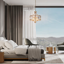 Samdaleric 3-Light Small Gold Crystal Chandelier