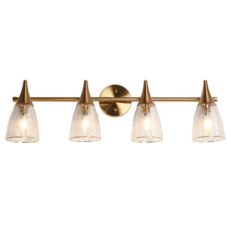 Ruthebic 4-Light Brass Vanity Light