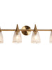 Ruthebic 4-Light Brass Vanity Light