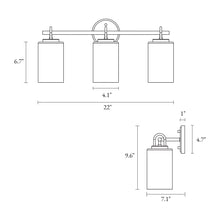 Naturestrl 3-Light Brass Vanity Light