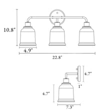 Morrisave 3-Light Gold Vanity Light