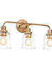 Morrisave 3-Light Gold Vanity Light