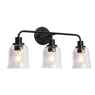 Morrisave 3-Light Black Vanity Light