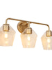 Yefeseki 3-Light Gold Vanity Light