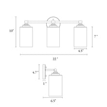 Sauvignon 3-Light Brass Vanity Light