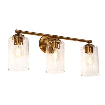 Sauvignon 3-Light Brass Vanity Light