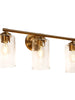 Sauvignon 3-Light Brass Vanity Light