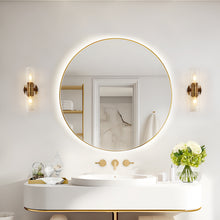 Stebbinsaiban 2-Light Modern Brass Clear Glass Wall Sconces