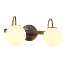 Aladarimostinin 2-Light Black and Brass Vanity Light