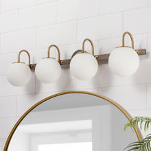 Aladarimostinin 4-Light Black and Brass Vanity Light